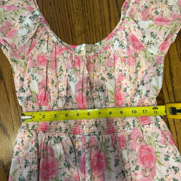 LoveShackFancy LoveShackFancy Vernon Shirred Cotton Floral Dress - Picture 6 of 6